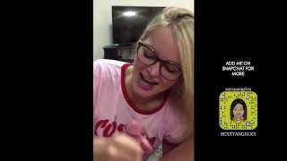 Dirty nerdy girl gives best oral